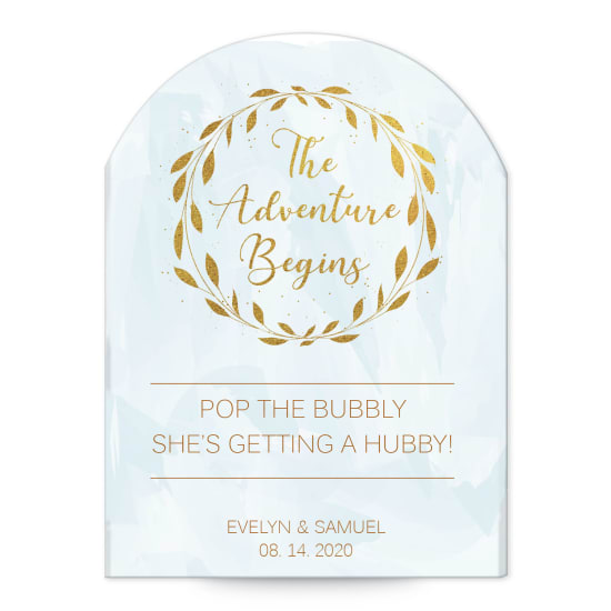 4-3/4" x 3-1/2" Arched Label