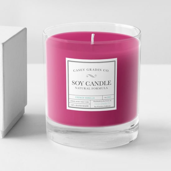 Candle deals label design