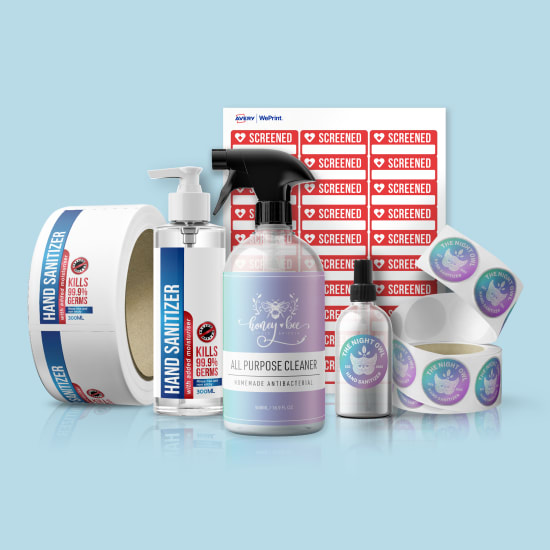 Custom Printed COVID 19 Labels