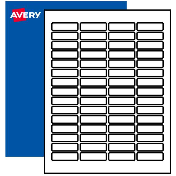 1/2 quot x 1 3/4 quot Printable Labels By the sheet in 28 Materials Avery