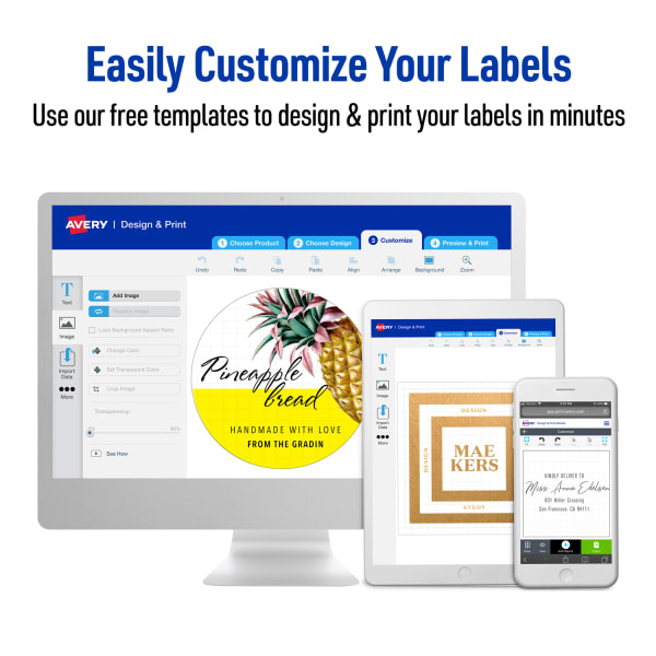 1/2" x 1-3/4" Blank Rectangle Labels