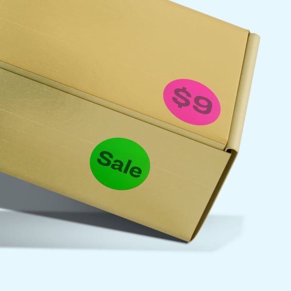 3/4" Blank Round Labels, Print to the Edge