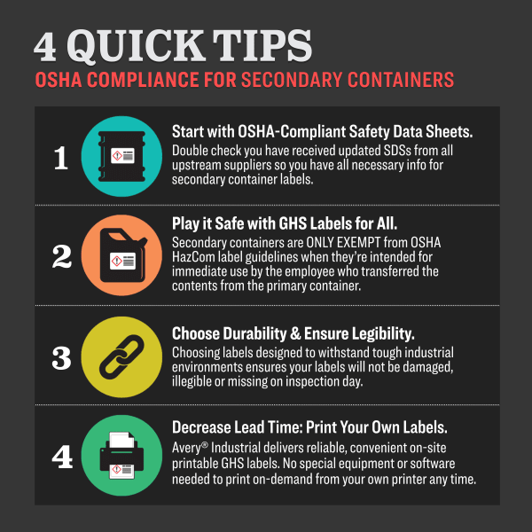 Free Printable Osha Secondary Container Label Templat