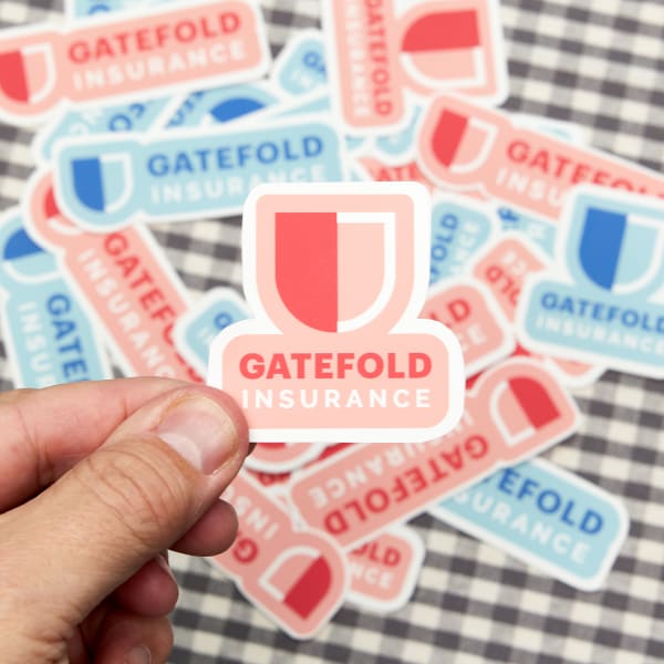 Image showing logo stickers made for a company picnic and made using Avery WePrint.