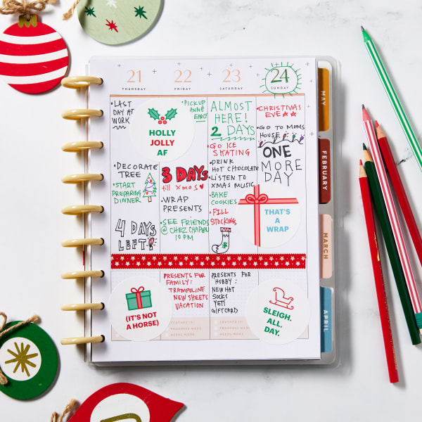 Glam Holiday Getaway Planner Stickers