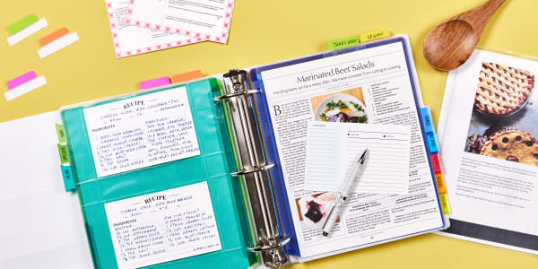 Blank Recipe Book With Dividers / Tabs