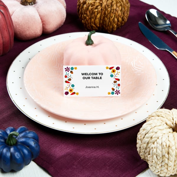 53 Free Printable Thanksgiving Place Cards Fit for a Feast - Avery