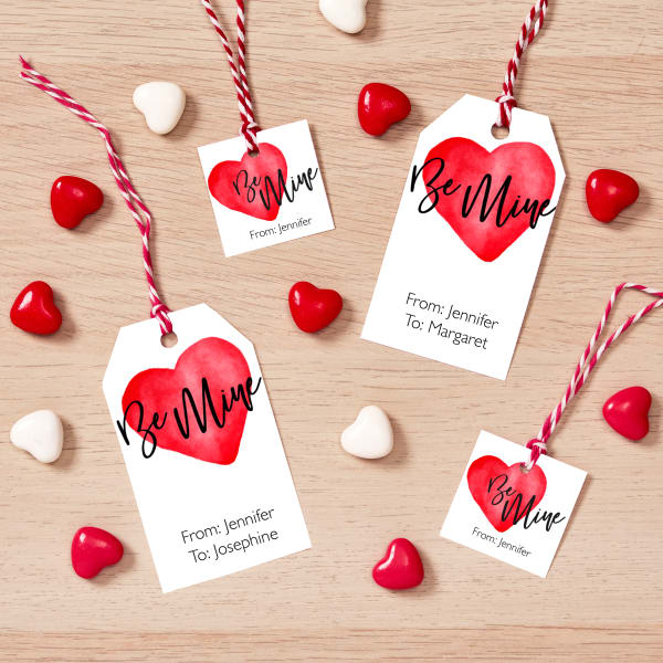 Heart Blank Valentines Day Ornament Gift Tag Bulk Wholesale