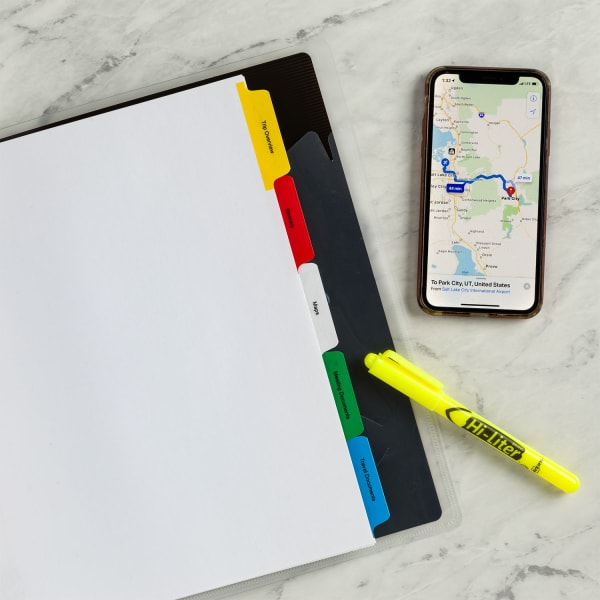 Annual leadership conference dividers highlighter map