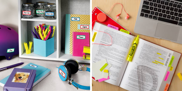 study station labels highlighter textbook ultra tabs