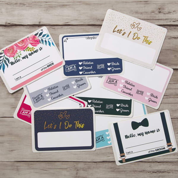 wedding guests name tags