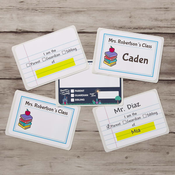 custom name tags for kids back to school designs