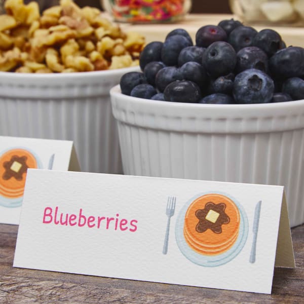 Pancake toppings blueberries