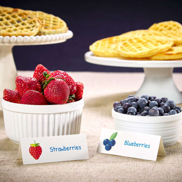 Waffle Bar Party Strawberries and Blueberries