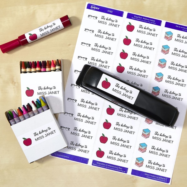 printable labels for teacher supplies back to school