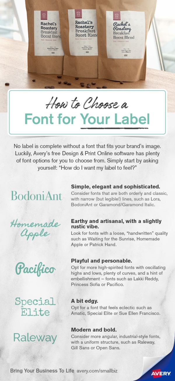 How to Choose a Font for Your Label