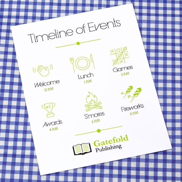 company picnic timeline of events schedule