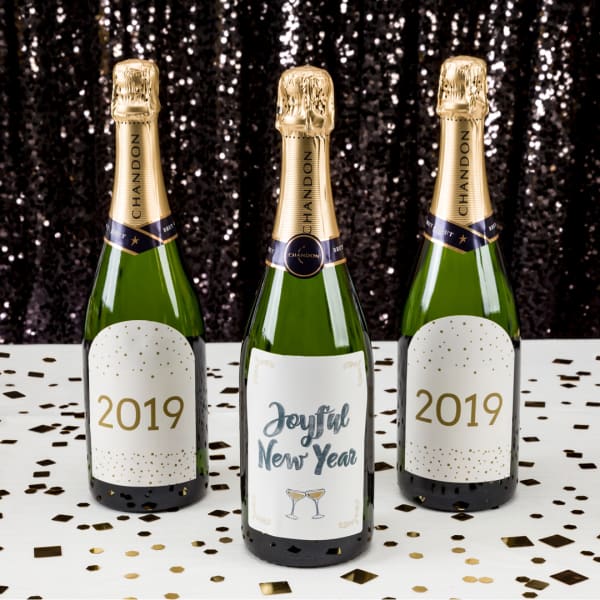 New Eyes Eve Party Champagne Labels