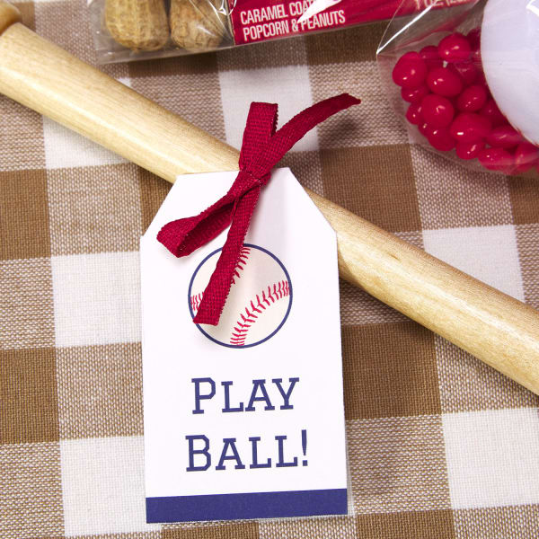 Baseball bat with printable tag