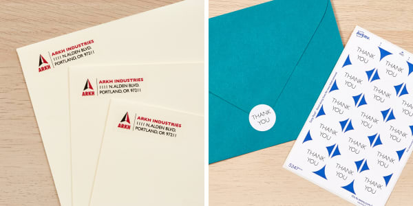 return address labels envelope thank you round labels