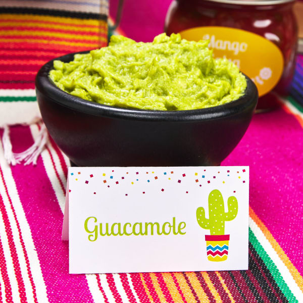 Guacamole and tent card