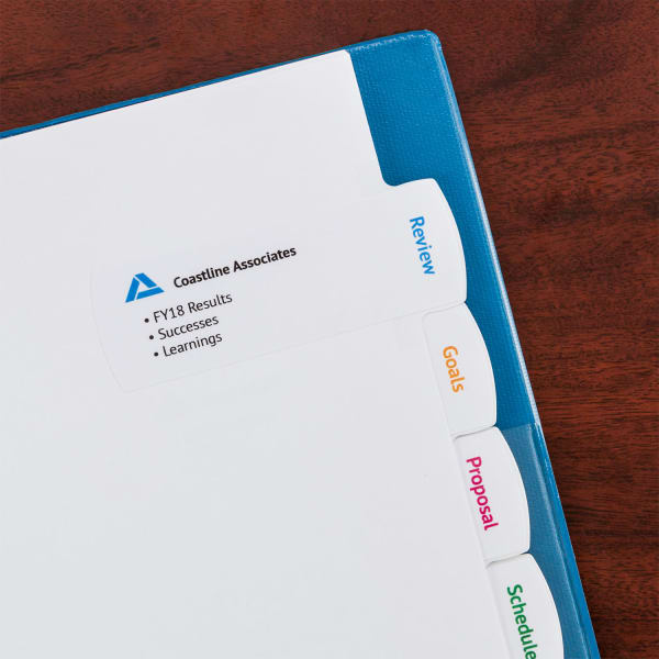 Coastline Associated Binder Tabs