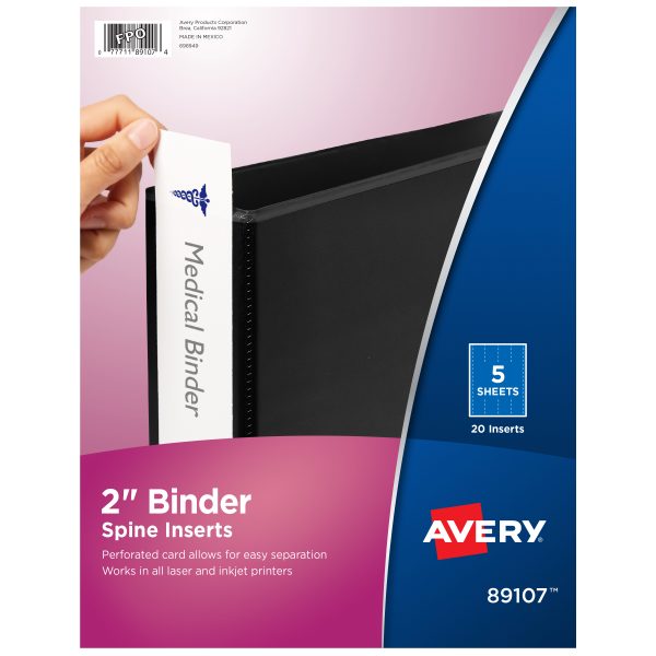 Binder Spine Inserts