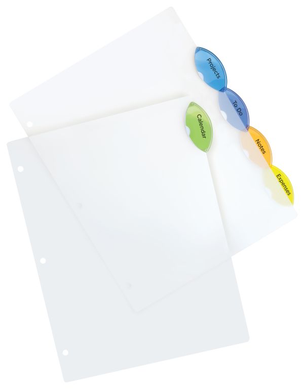 Avery Insertable Style Edge™ Plastic Dividers Multicolor (11200 ...