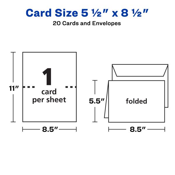 Half Fold Greeting Cards with Envelopes 3265 Avery com
