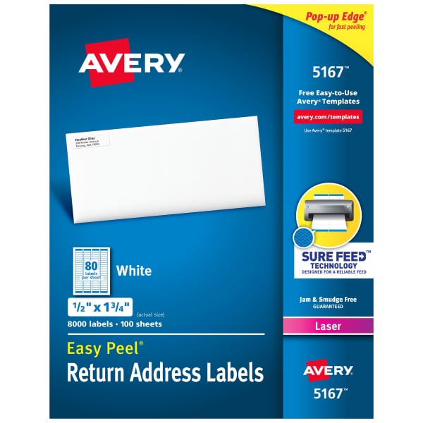 Easy Peel® Return Address Labels with Sure Feed