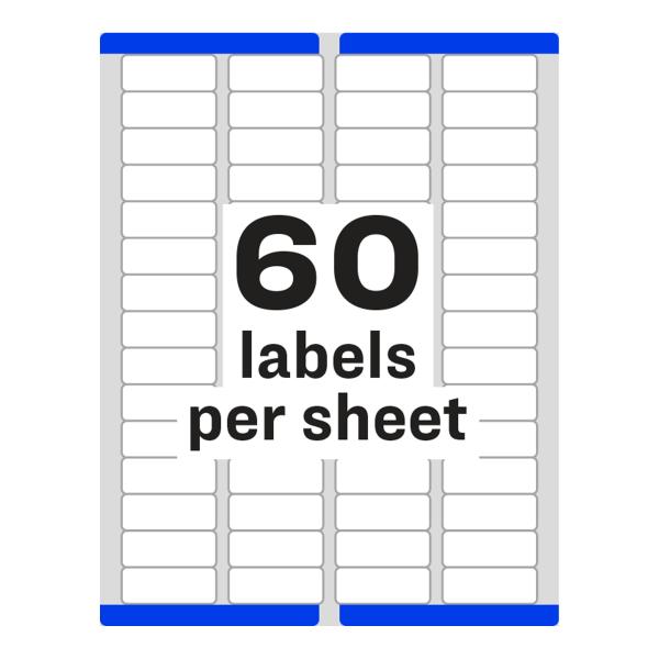 Avery easy peel return address labels 2 3 x 1 3 4 1 500 labels 5195