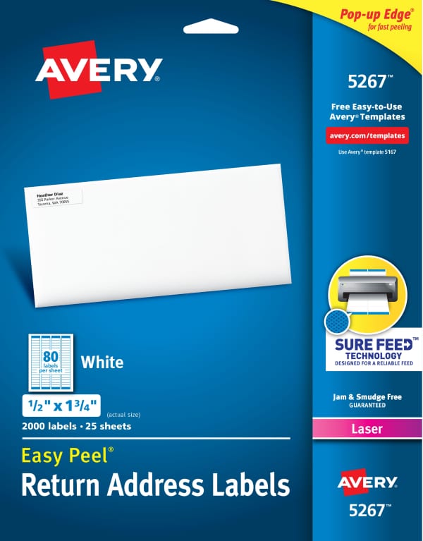 Easy Peel® Return Address Labels with Sure Feed