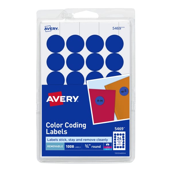 Removable Color-Coding Labels