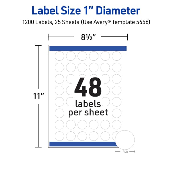 Round Labels with Sure Feed®, 1