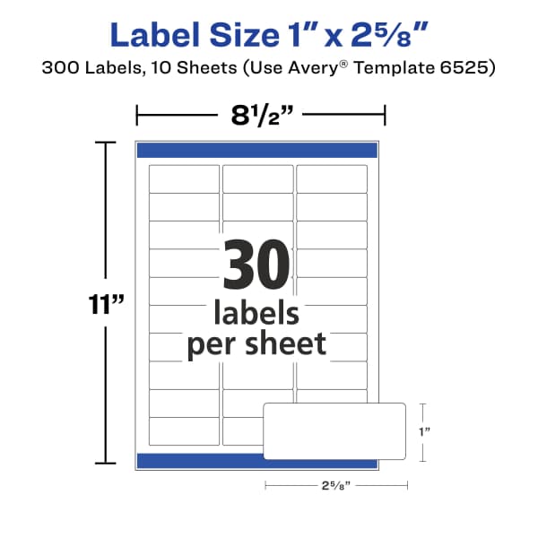 Avery Easy Peel Address Label - 1 Avery Easy Peel Address Label - 1