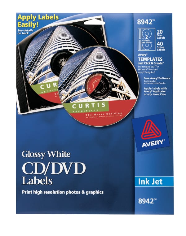 CD/DVD Labels 8942 | Avery.com
