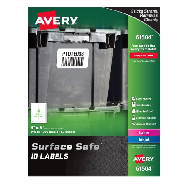 Avery® Surface Safe® Durable ID Labels