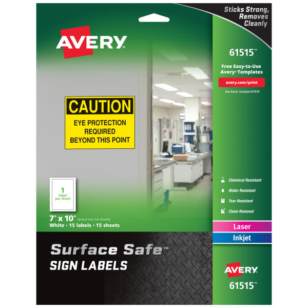 Surface Safe® Sign Labels