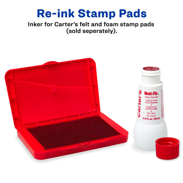 Amazon.com : Avery 21447 Carters Neat-Flo Stamp Pad Inker, 2