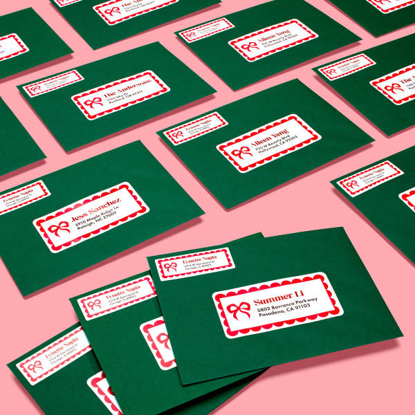 Rectangle Address Labels | Holiday Labels