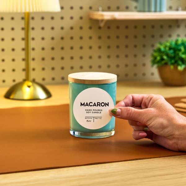 Avery WePrint Custom Printed Labels - Macaron Candle Labels