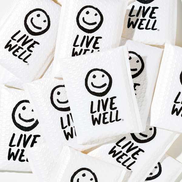 Avery WePrint Custom Shape - Live Well Glossy Clear Labels