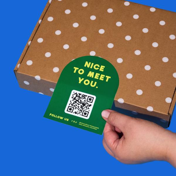 Avery WePrint | Nice to Meet You Custom Arched Label
