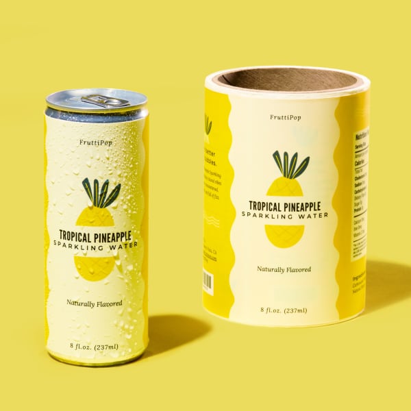 Avery Custom Printed Roll Labels - Sparkling Water Labels