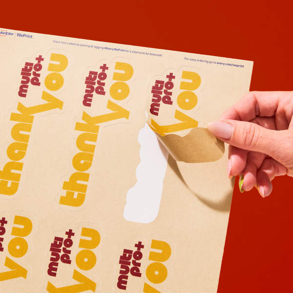 Custom Printed Kraft Brown Paper Labels