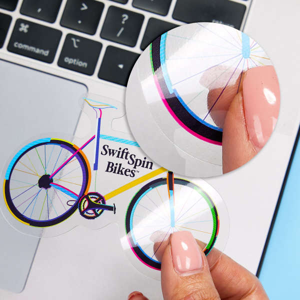 Custom Printed Matte Clear Film Sticker | Avery WePrint