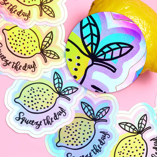 Custom Printed Holographic Film Sticker | Avery WePrint