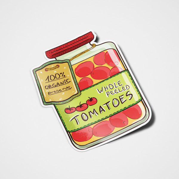 Custom Die-Cut Canning Stickers- Tomatoes | Avery WePrint™