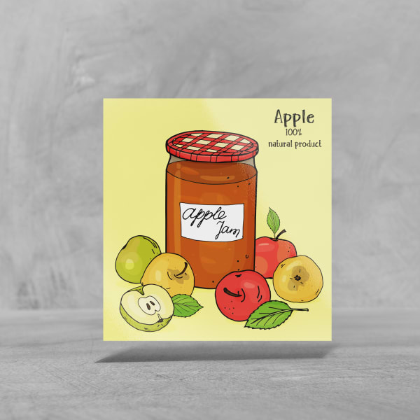 Custom Die-Cut Canning Stickers- Apple| Avery WePrint™