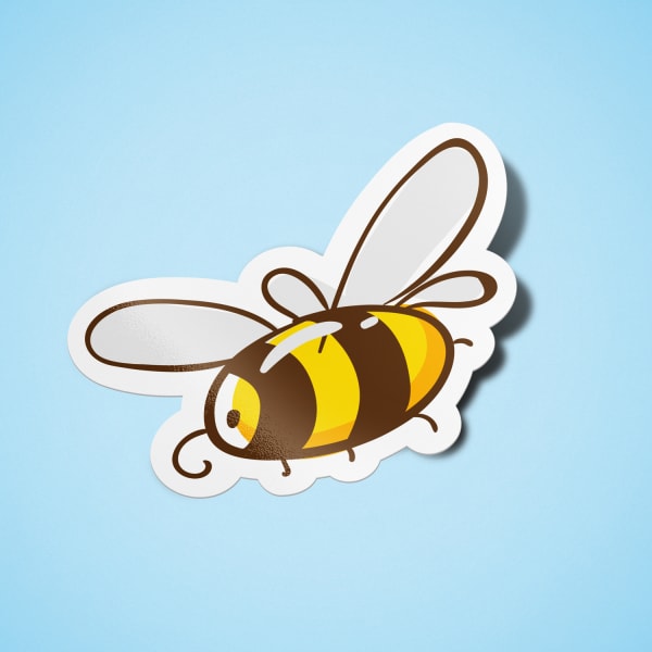 Custom Die-Cut Honey Stickers- Honeybee | Avery WePrint™